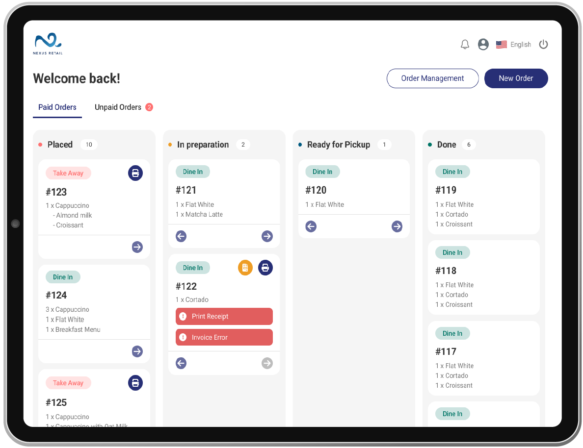 Urmărește și actualizează ușor comenzile clienților